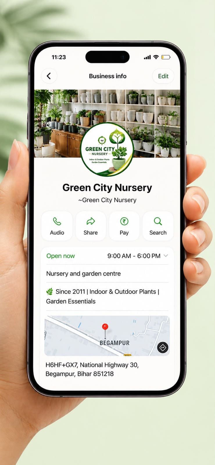 Virtual nursery display